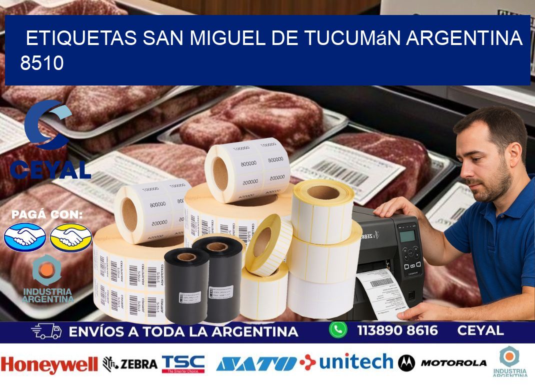 Etiquetas San Miguel de Tucumán Argentina 8510