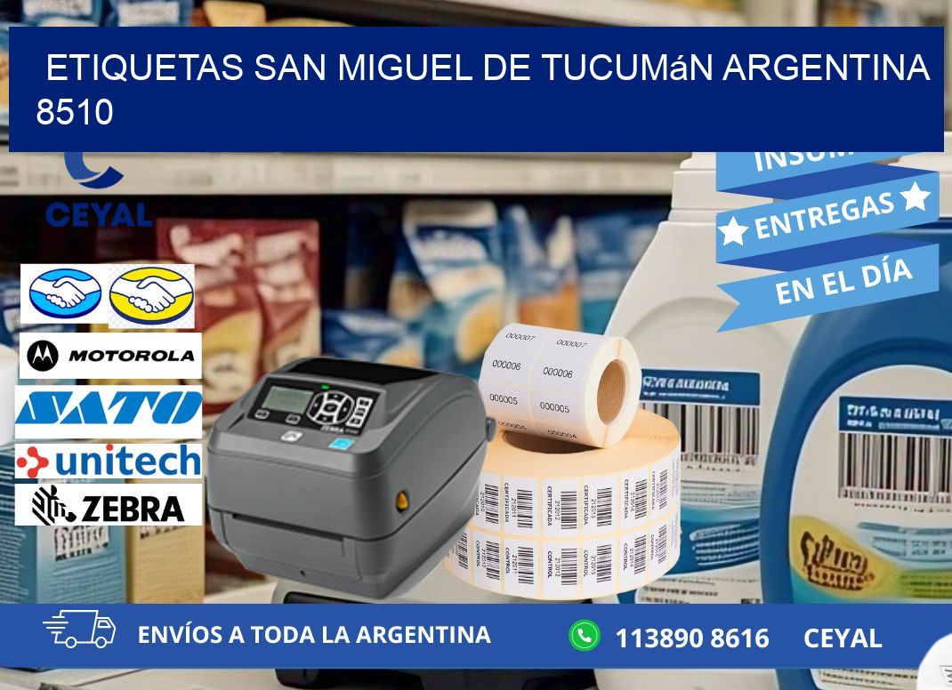 Etiquetas San Miguel de Tucumán Argentina 8510
