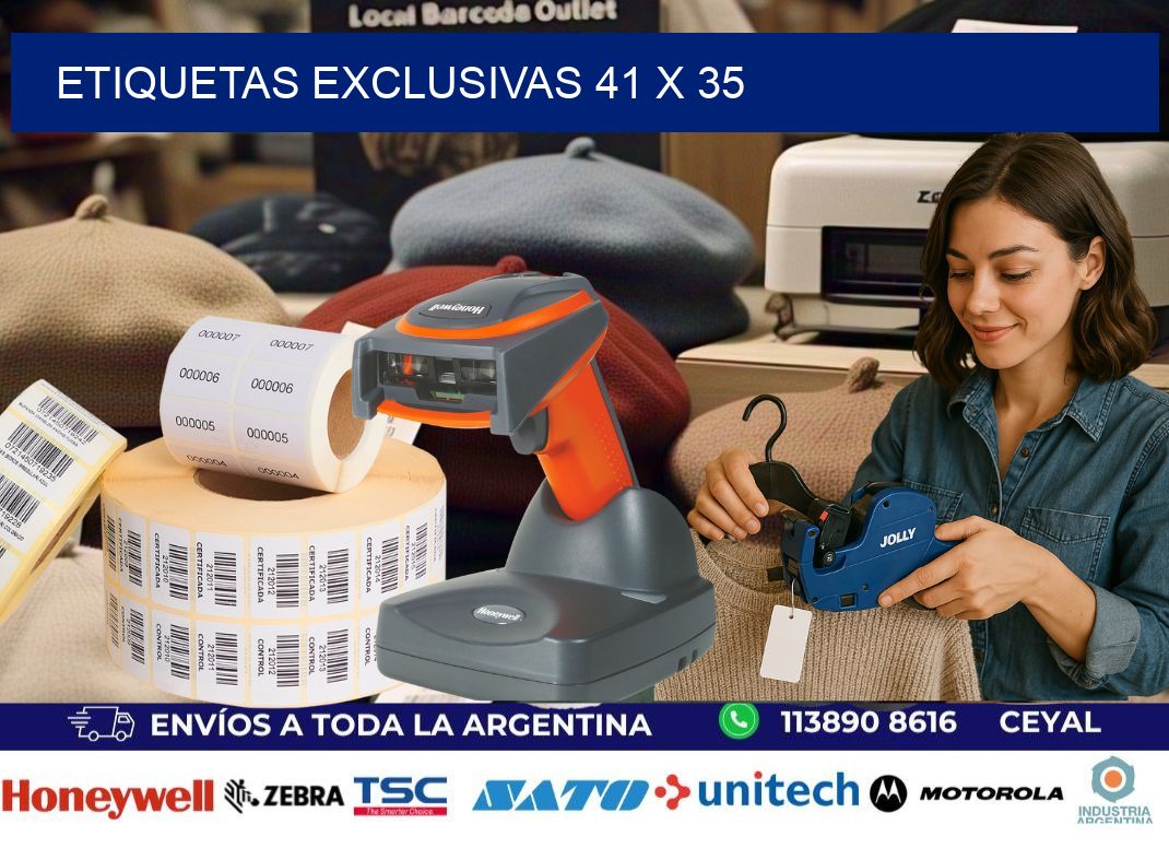 Etiquetas exclusivas 41 x 35