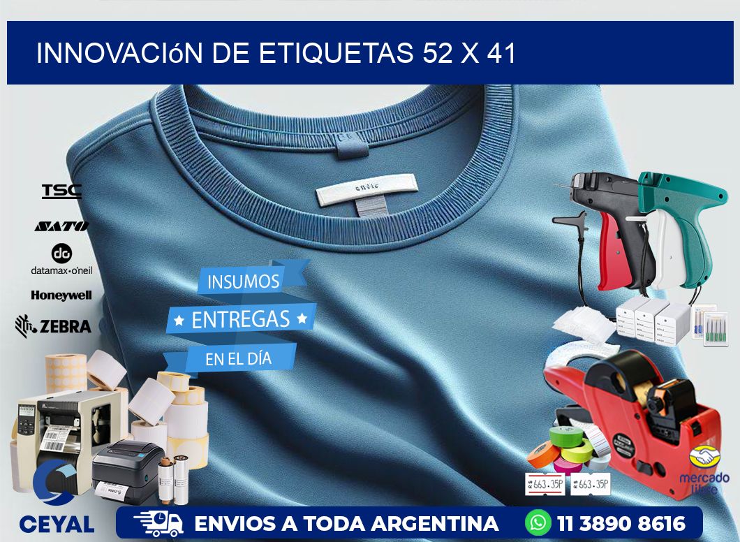 Innovación de etiquetas 52 x 41