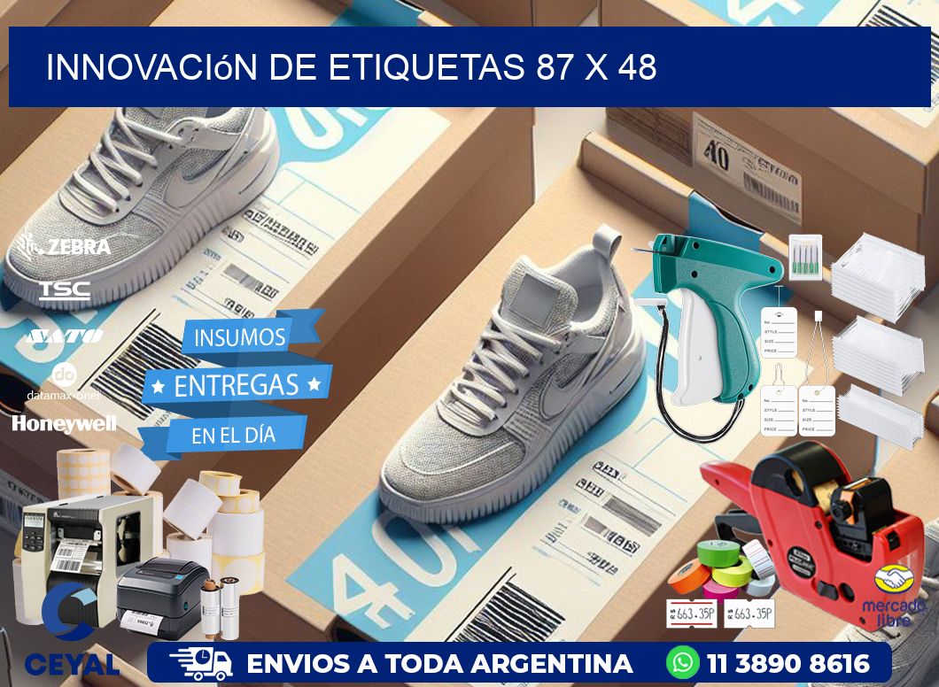 Innovación de etiquetas 87 x 48
