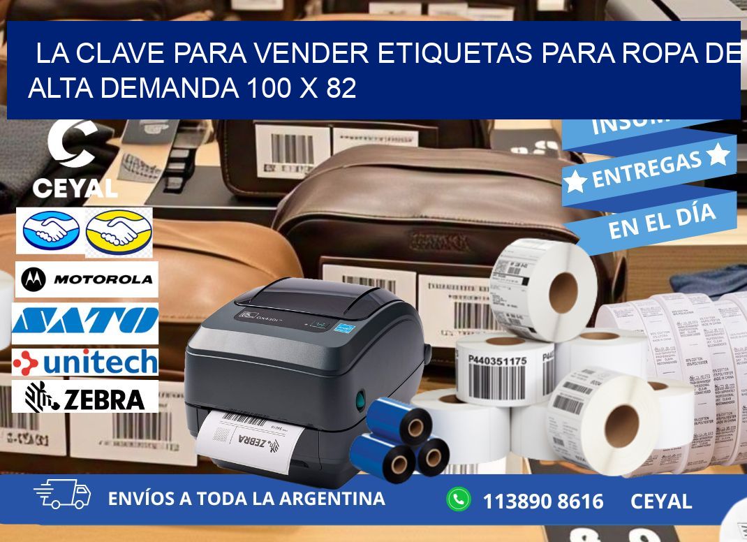 La Clave para Vender Etiquetas para Ropa de Alta Demanda 100 x 82
