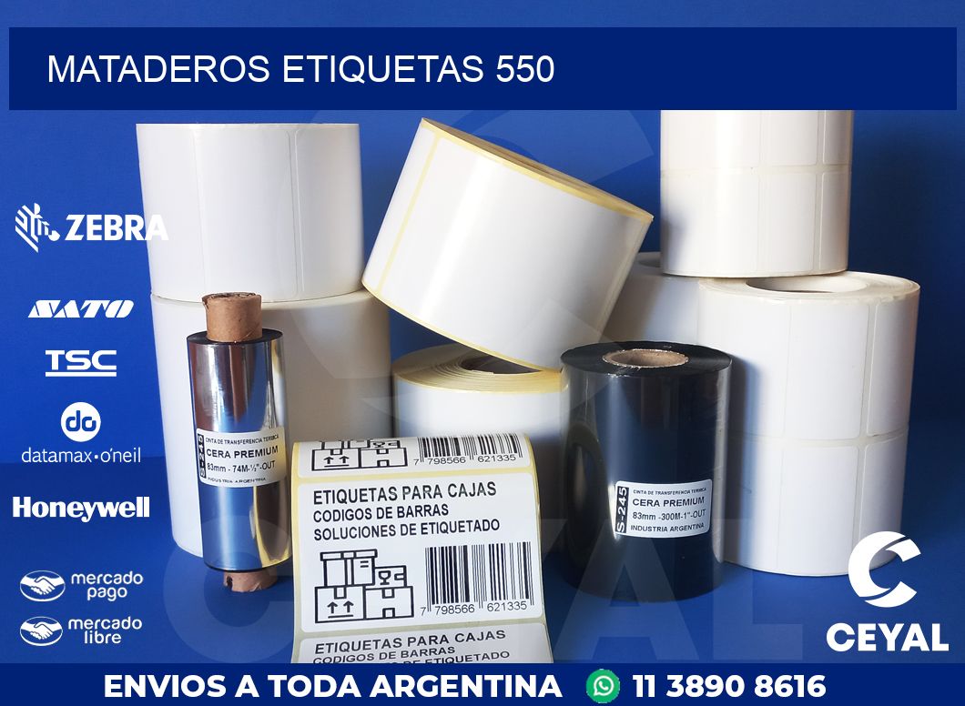 Mataderos etiquetas 550