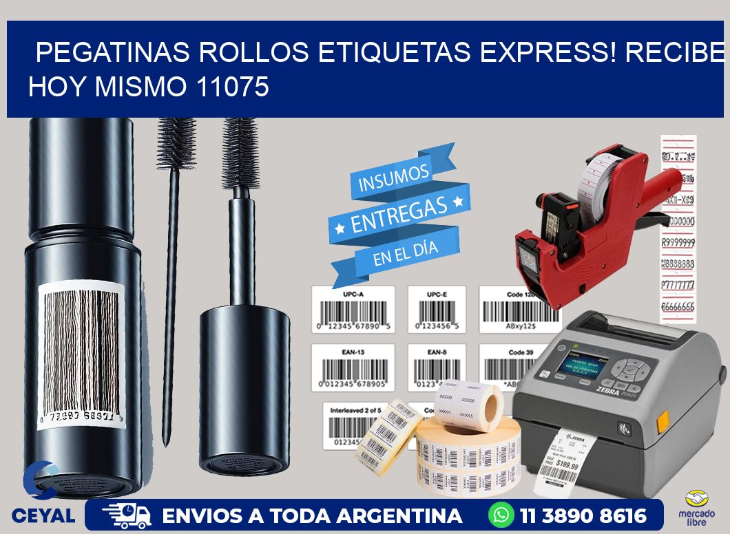 Pegatinas rollos etiquetas Express! Recibe Hoy Mismo 11075