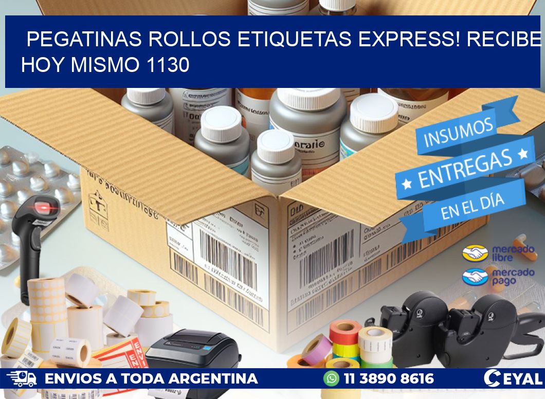 Pegatinas rollos etiquetas Express! Recibe Hoy Mismo 1130