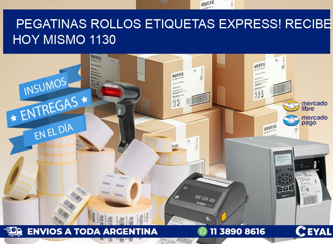 Pegatinas rollos etiquetas Express! Recibe Hoy Mismo 1130