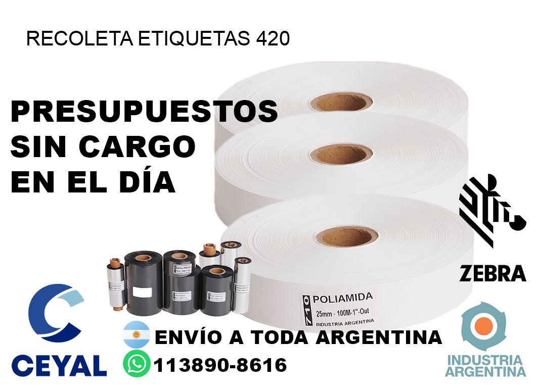 Recoleta etiquetas 420
