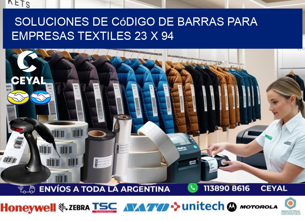 Soluciones de Código de Barras para Empresas Textiles 23 x 94