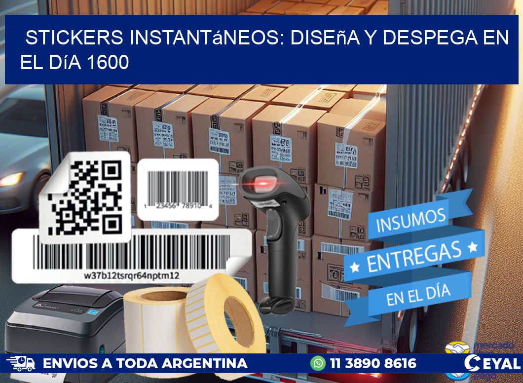 Stickers Instantáneos: Diseña y Despega en el Día 1600