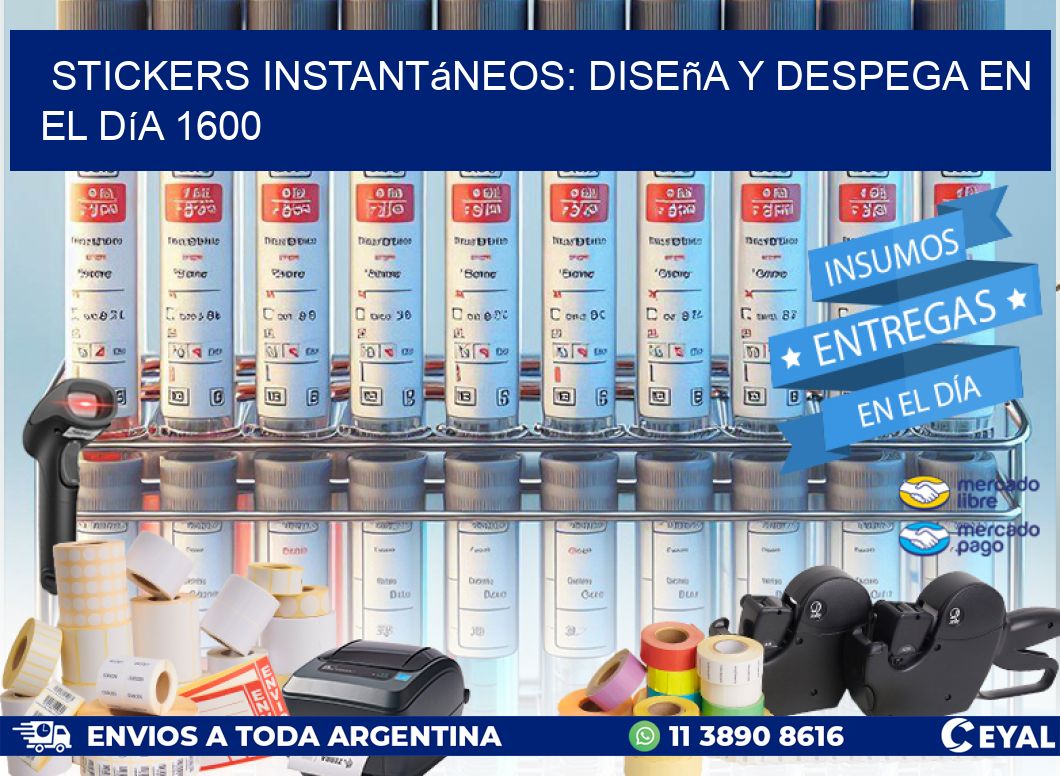 Stickers Instantáneos: Diseña y Despega en el Día 1600