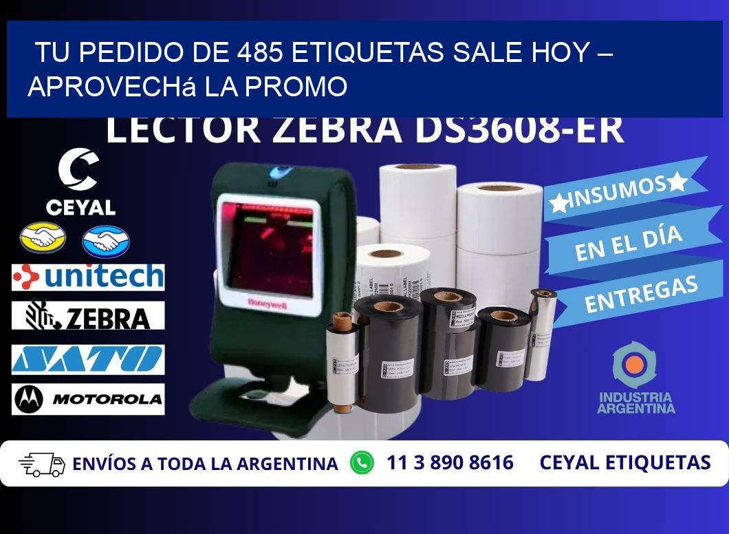 Tu Pedido de 485 etiquetas Sale Hoy – Aprovechá la Promo