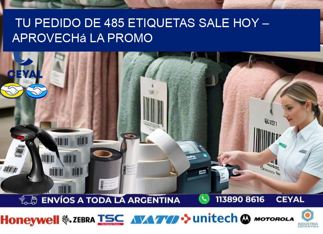Tu Pedido de 485 etiquetas Sale Hoy – Aprovechá la Promo