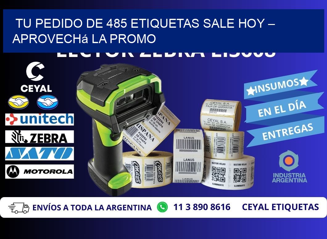 Tu Pedido de 485 etiquetas Sale Hoy – Aprovechá la Promo