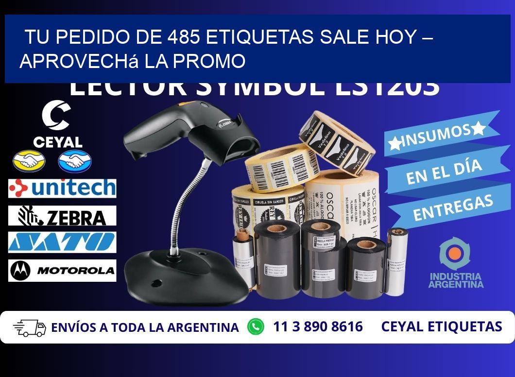 Tu Pedido de 485 etiquetas Sale Hoy – Aprovechá la Promo