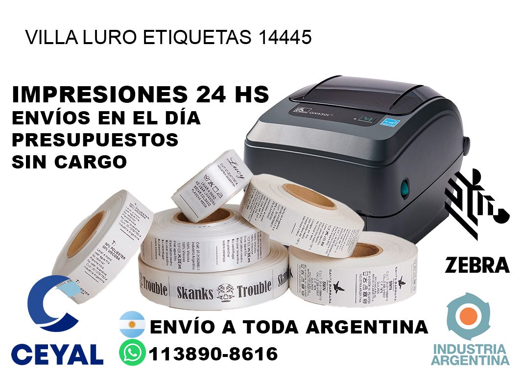 Villa Luro etiquetas 14445