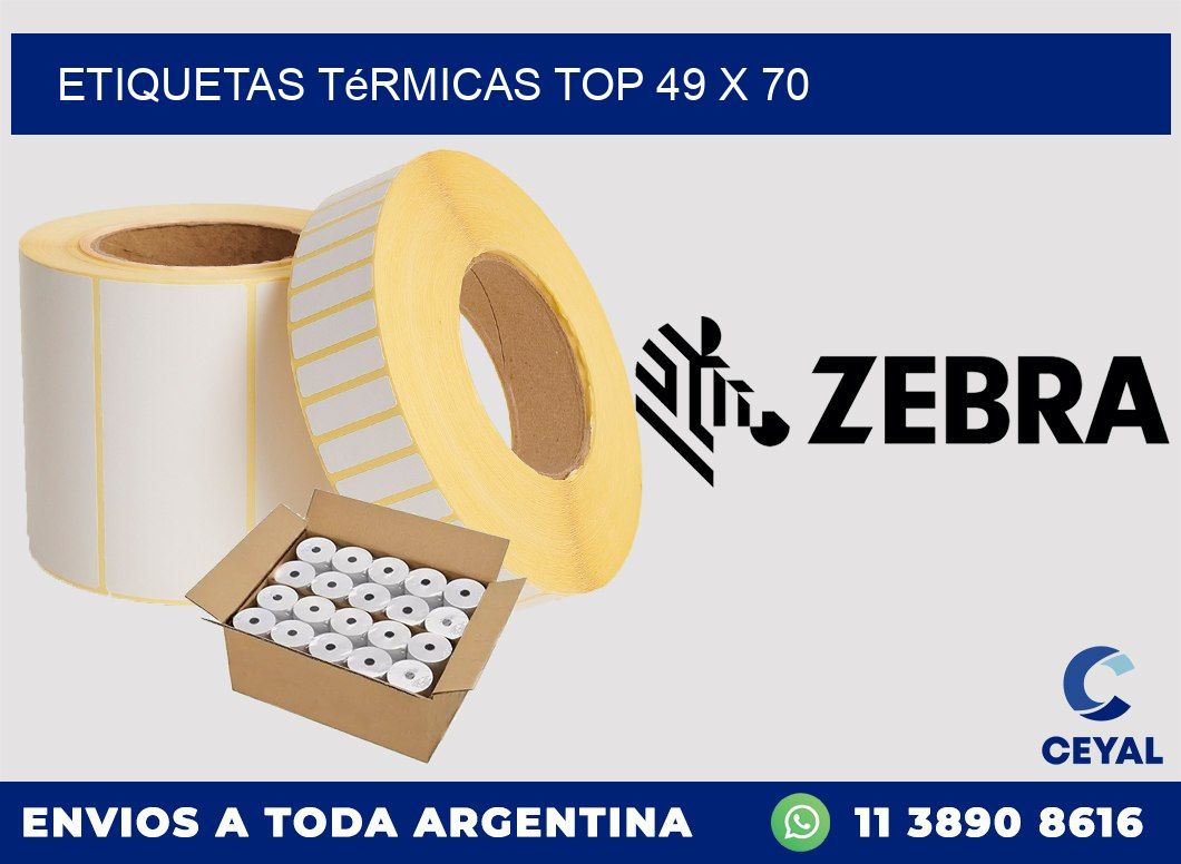 etiquetas Térmicas top 49 x 70