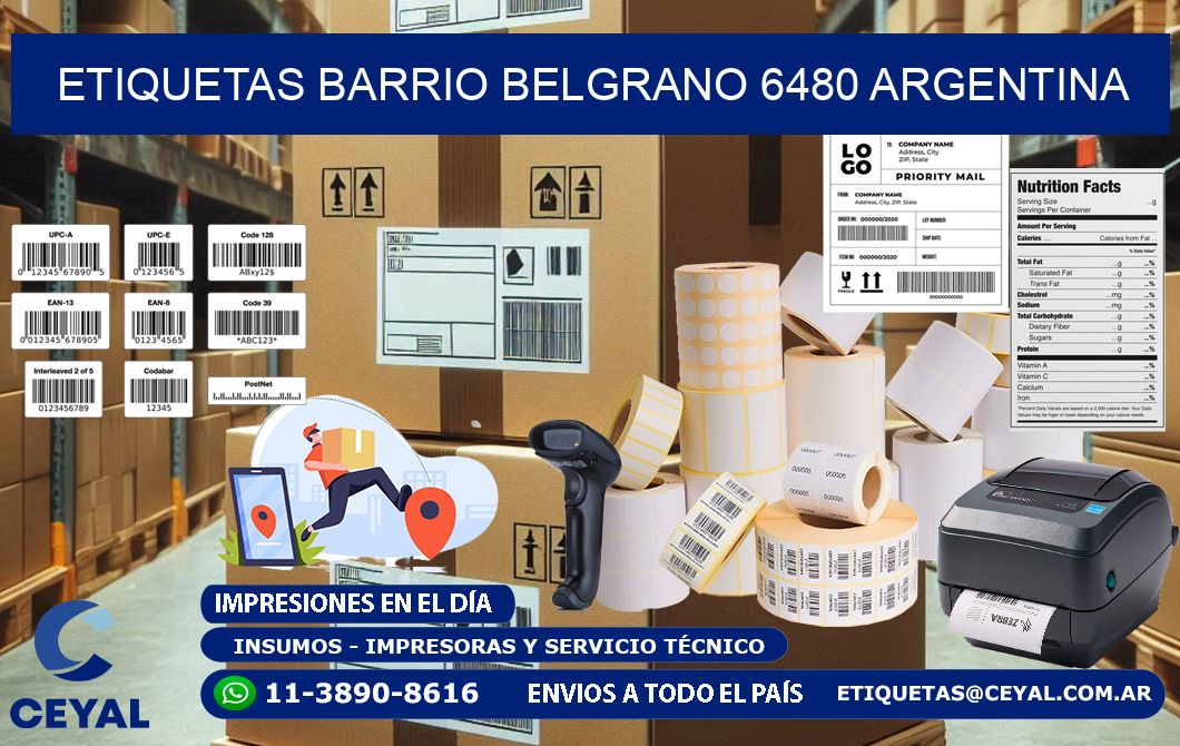 etiquetas barrio belgrano 6480 argentina