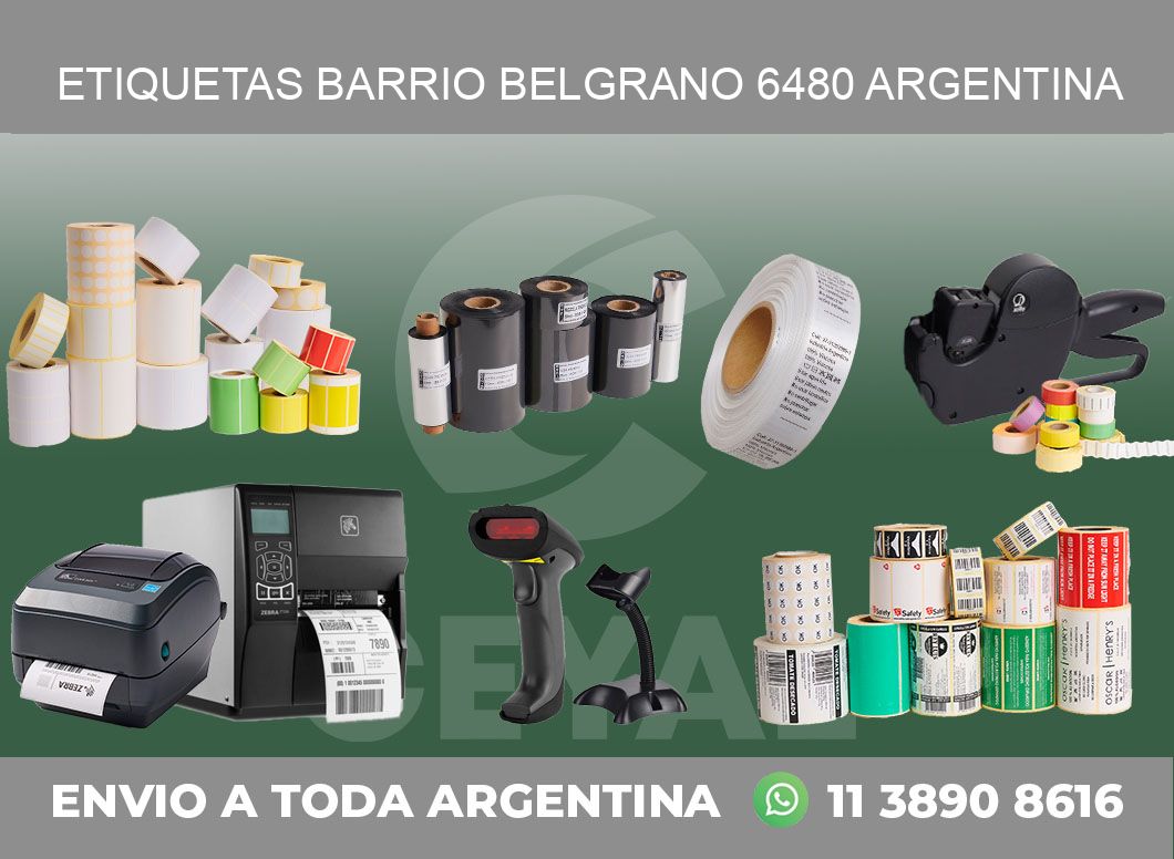etiquetas barrio belgrano 6480 argentina