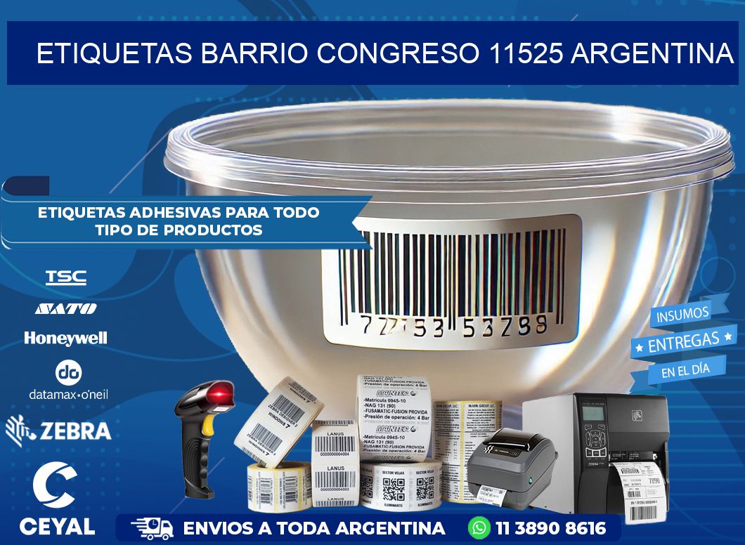 etiquetas barrio congreso 11525 argentina