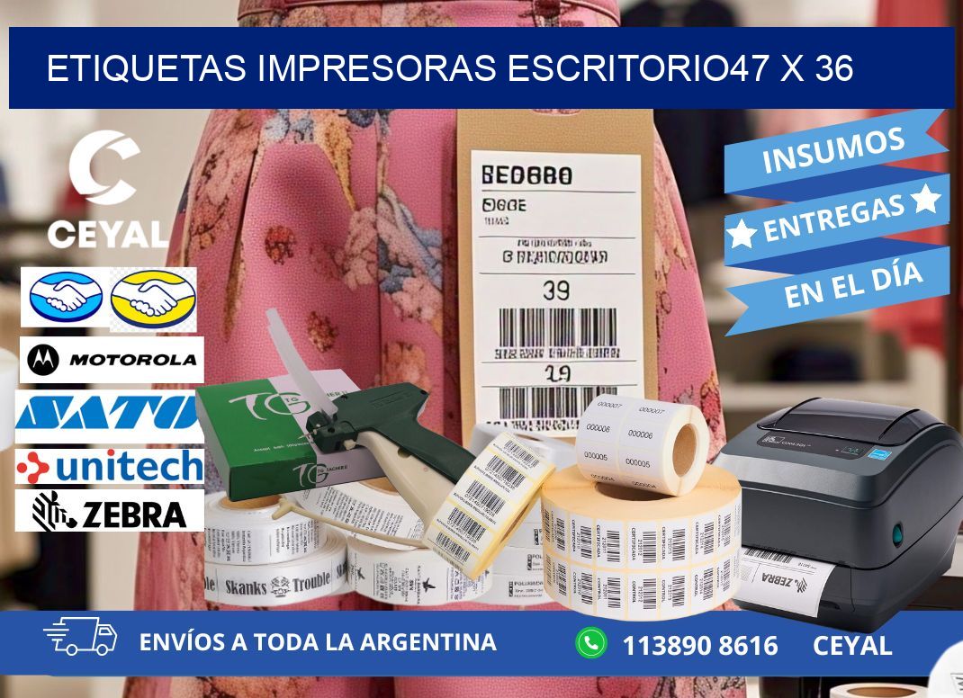 etiquetas impresoras escritorio47 x 36