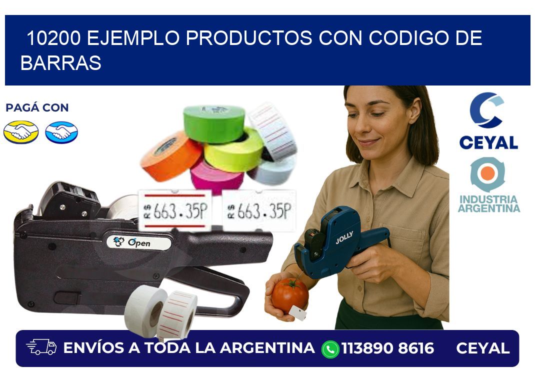 10200 ejemplo productos con codigo de barras