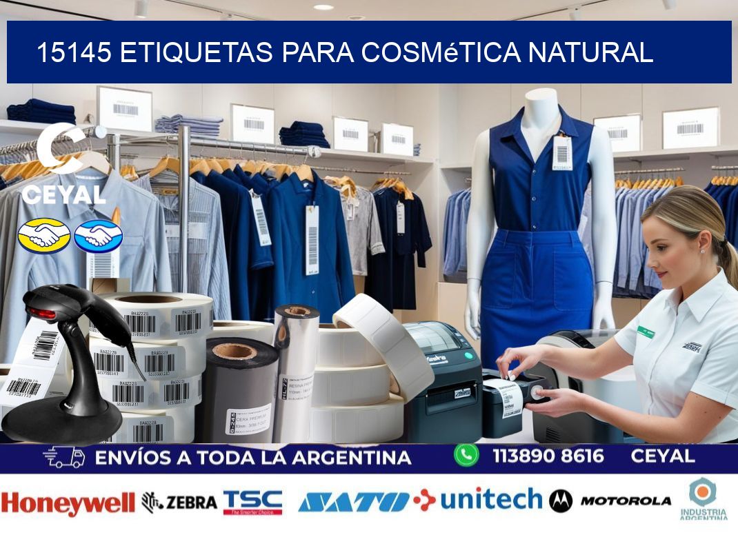 15145 Etiquetas para cosmética natural