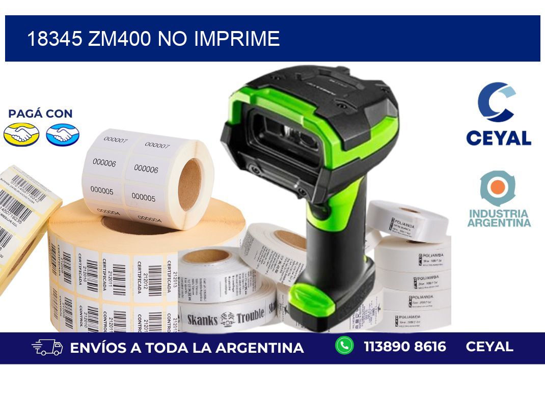 18345 ZM400 no imprime