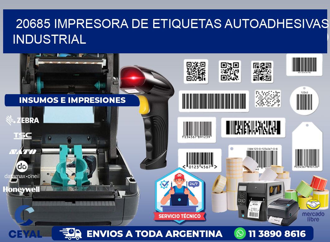20685 Impresora de etiquetas autoadhesivas industrial