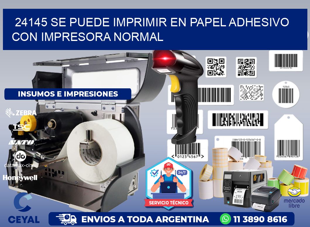 24145 Se puede imprimir en papel adhesivo con impresora normal