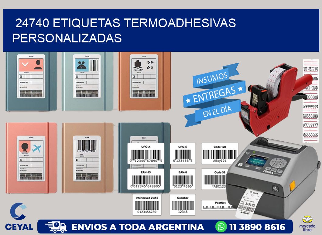 24740 Etiquetas termoadhesivas personalizadas