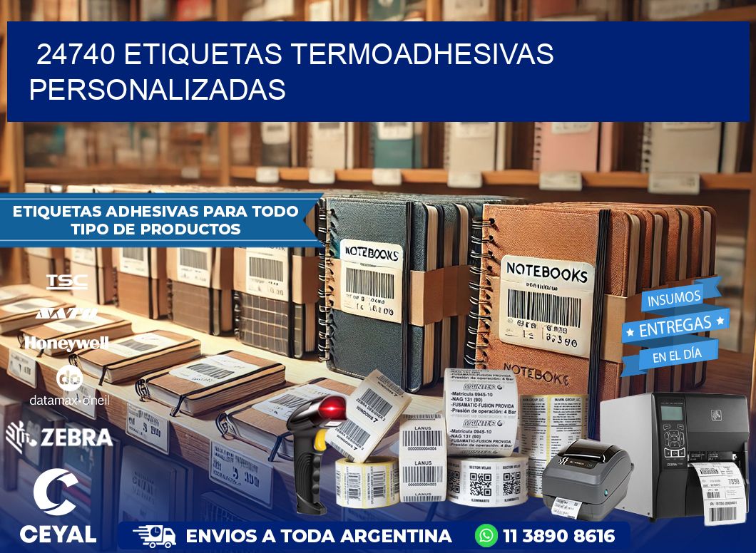 24740 Etiquetas termoadhesivas personalizadas