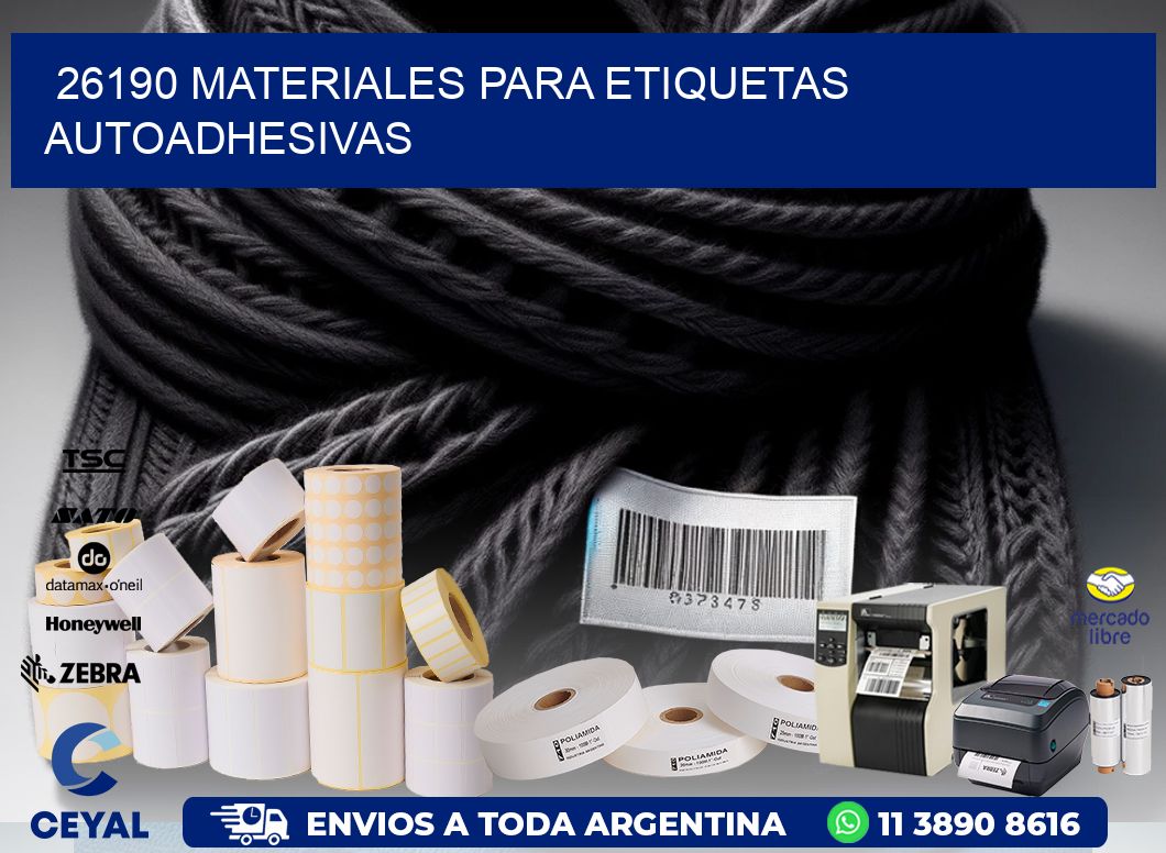 26190 materiales para etiquetas autoadhesivas