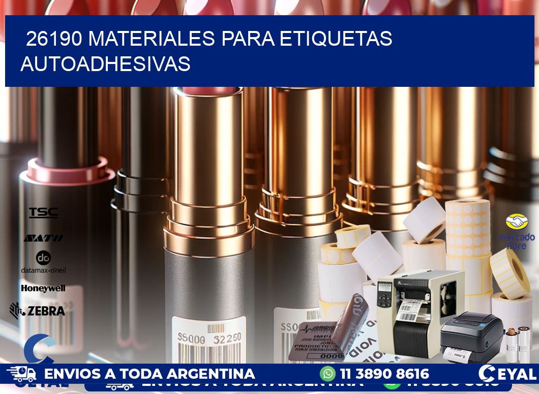 26190 materiales para etiquetas autoadhesivas