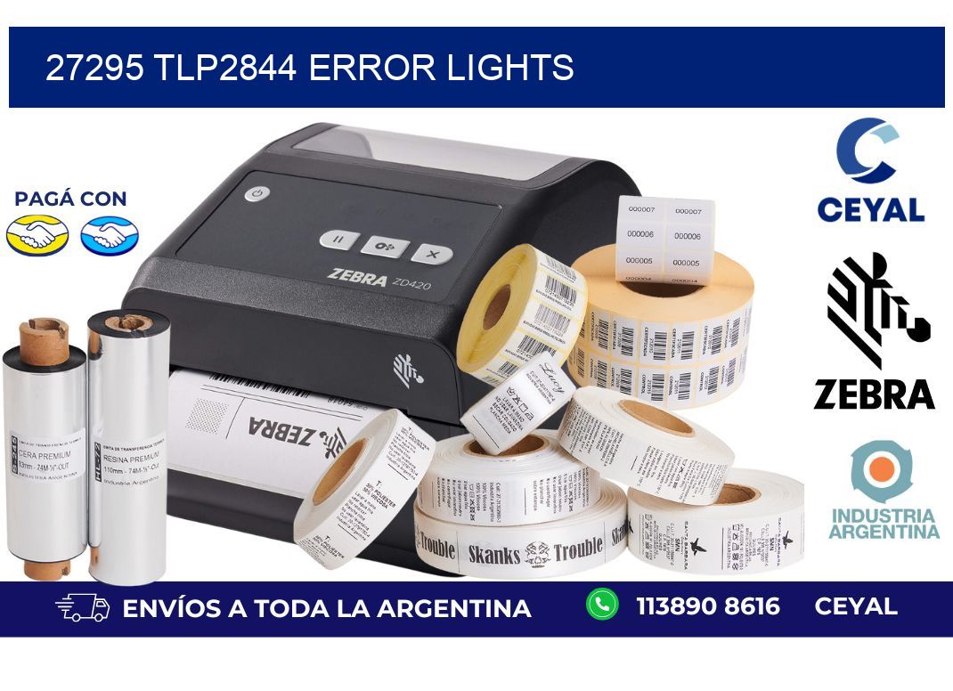 27295 TLP2844 error lights