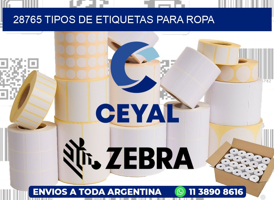 28765 tipos de etiquetas para ropa