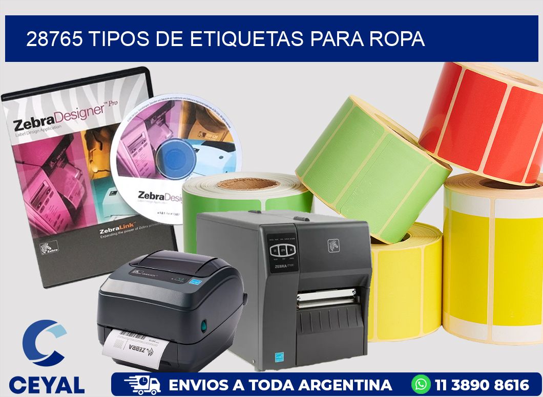 28765 tipos de etiquetas para ropa