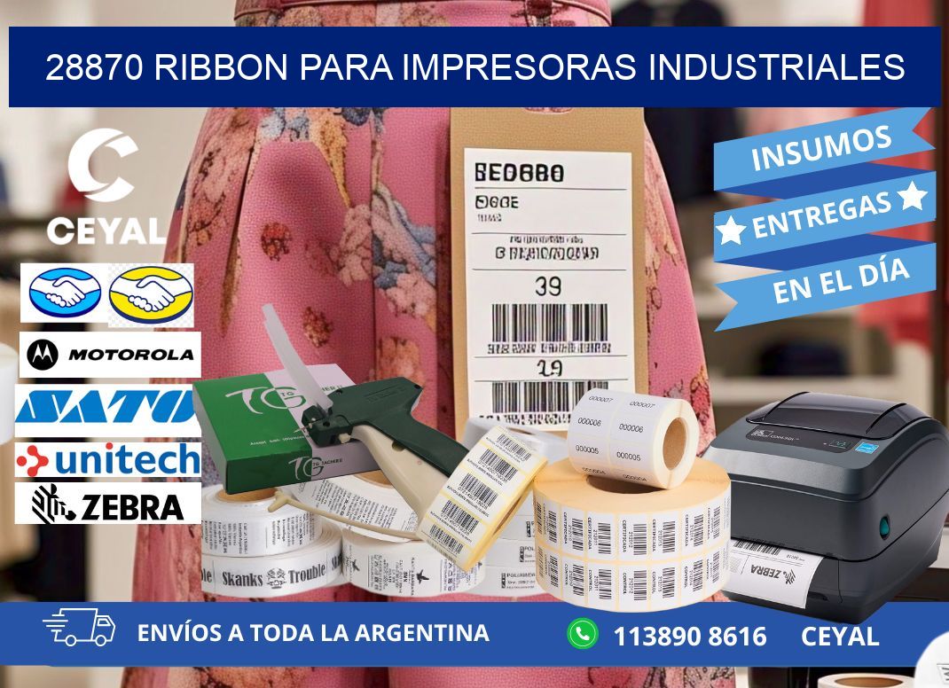 28870 Ribbon para impresoras industriales