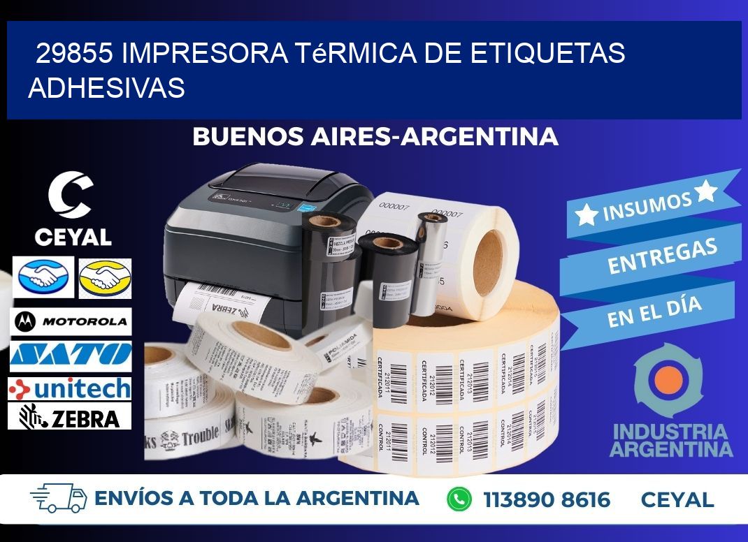 29855 Impresora térmica de etiquetas adhesivas