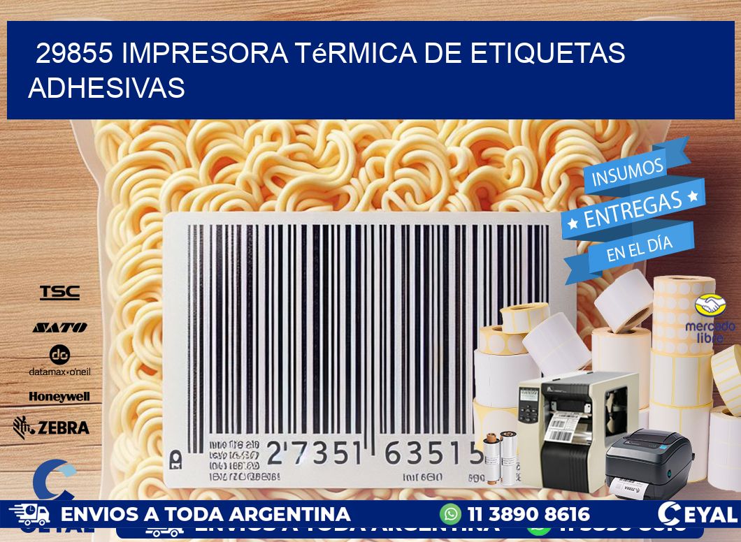 29855 Impresora térmica de etiquetas adhesivas