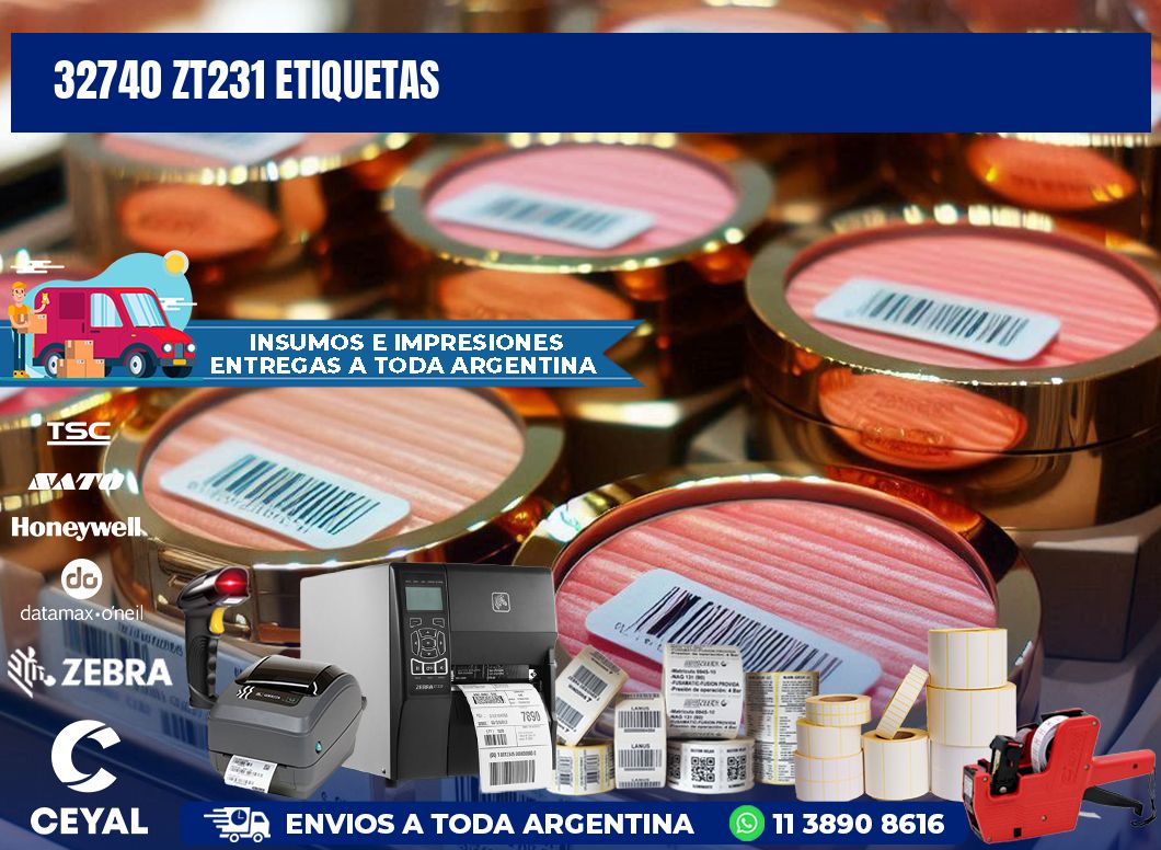 32740 ZT231 etiquetas