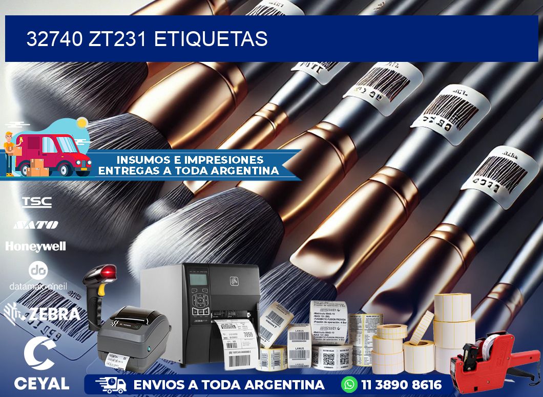 32740 ZT231 etiquetas