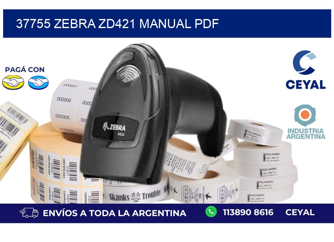 37755 Zebra ZD421 manual PDF