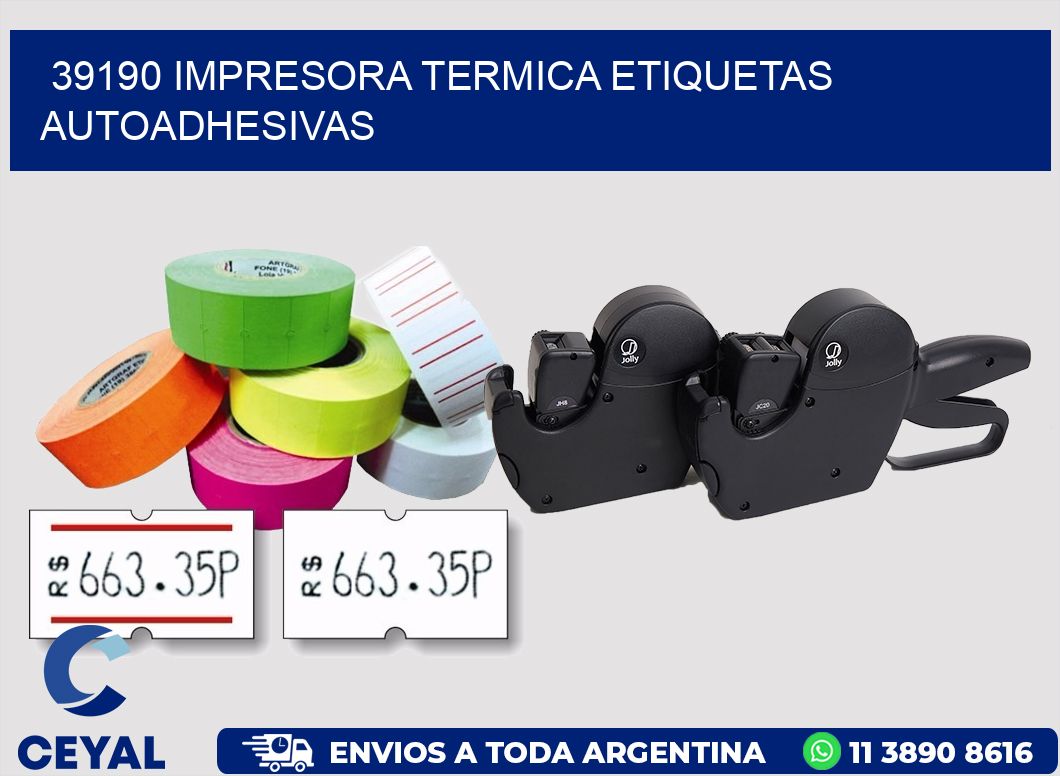 39190 Impresora termica etiquetas autoadhesivas