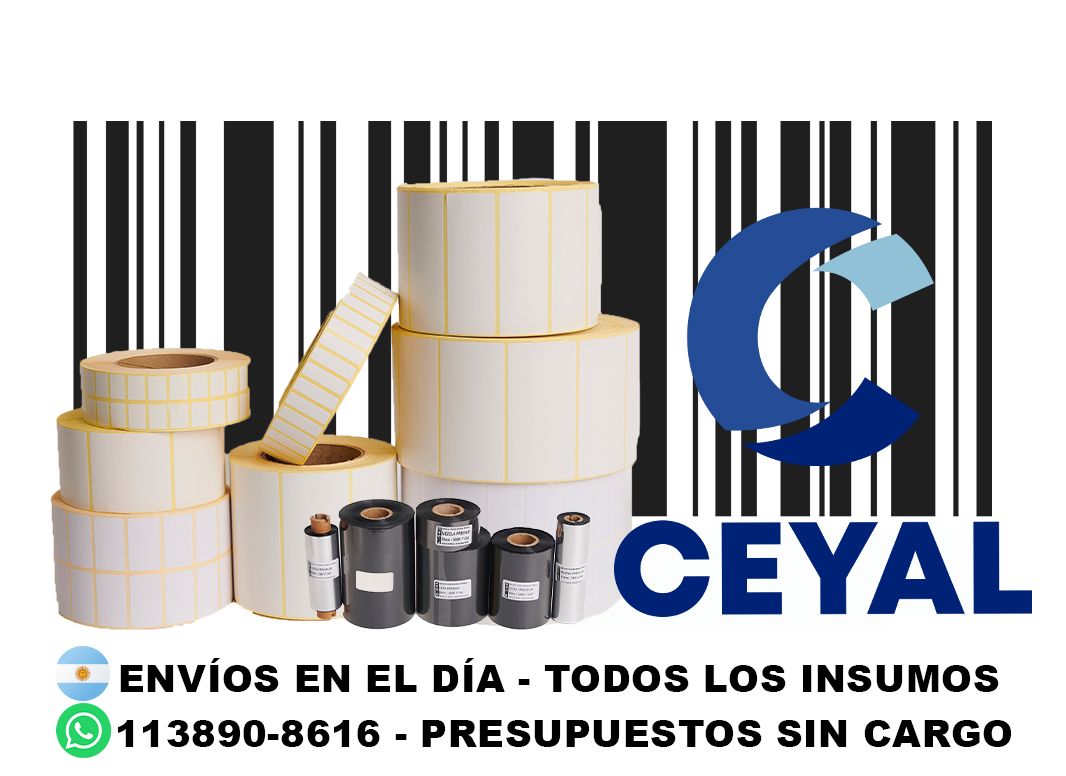 4 cajas de etiquetas 61 x 64