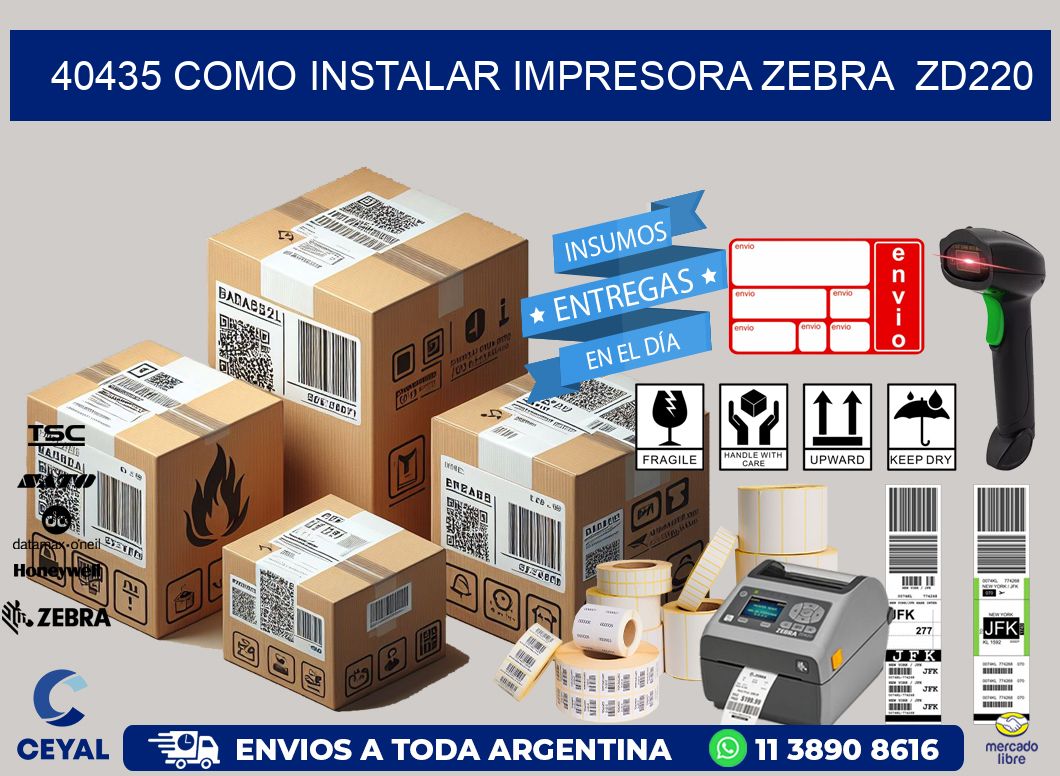 40435 Como instalar impresora Zebra ZD220