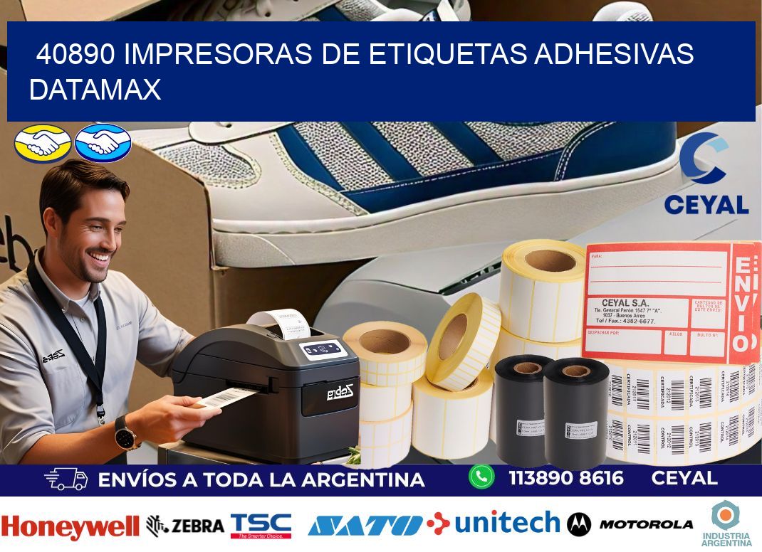40890 impresoras de etiquetas adhesivas datamax