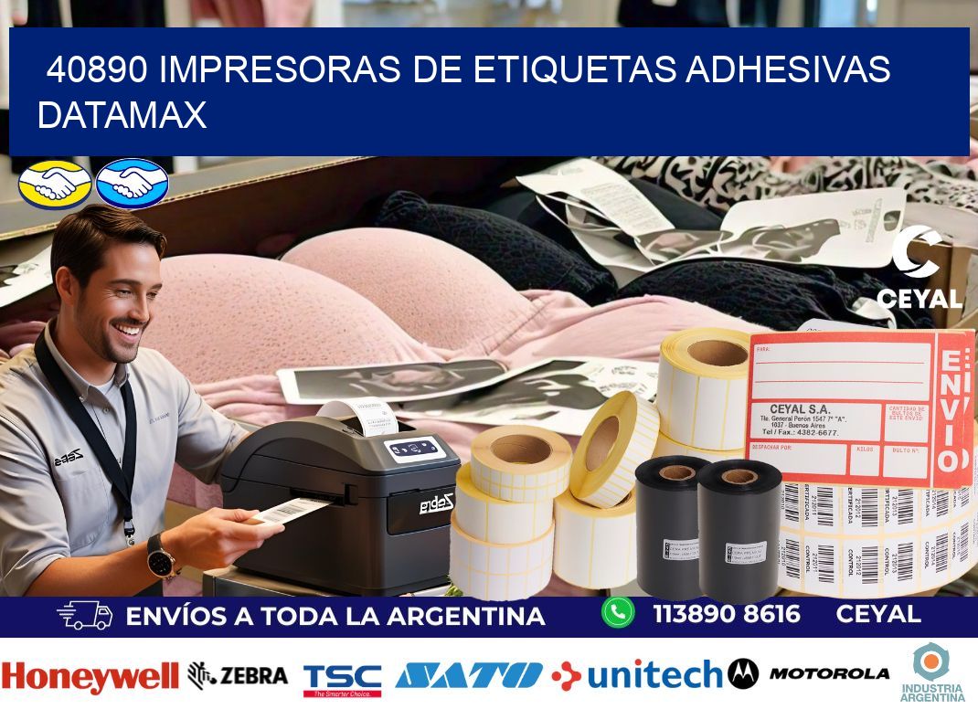 40890 impresoras de etiquetas adhesivas datamax
