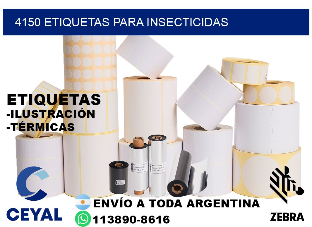 4150 Etiquetas para insecticidas
