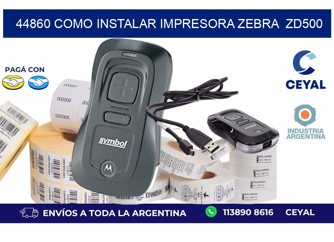 44860 Como instalar impresora Zebra  ZD500