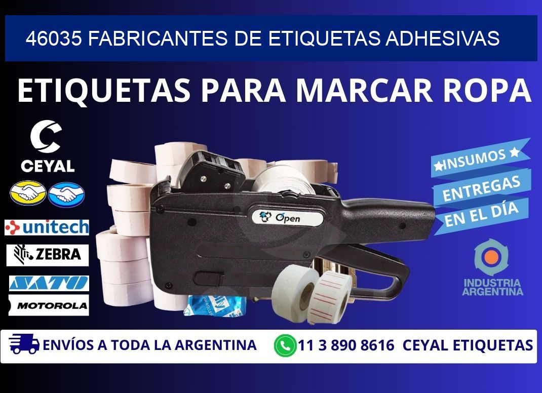46035 Fabricantes de etiquetas adhesivas